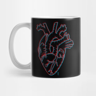 3d heart Mug